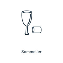 sommelier icon vector