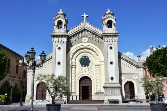church in village Locri in Calabria,Italy