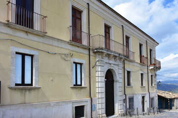 Fototapeta na wymiar alley of small Gerace village in Calabria