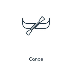 Fototapeta premium canoe icon vector