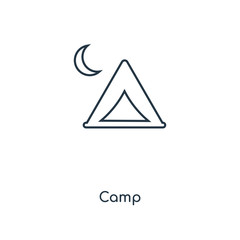 camp icon vector
