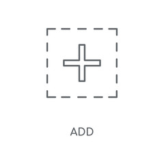 Fototapeta premium add icon