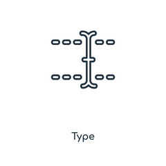 type icon vector