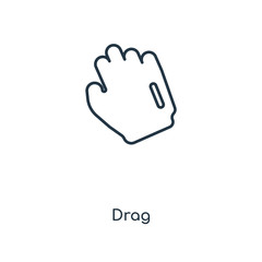 drag icon vector