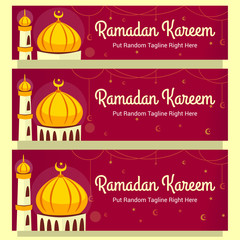 Vector Ramadan Kareem Horizontal Banner Template With Hand Drawn Mosque Il Ration Vector Ramadan Kareem Horizontal Banner Template With Hand Drawn Mosque Il Ration
