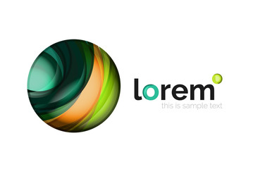 Geometric convergence vector business icon