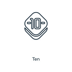 ten icon vector