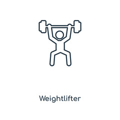 weightlifter icon vector