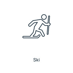 ski icon vector