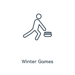 winter games icon vector