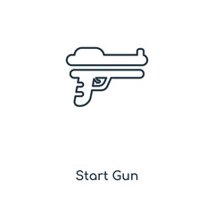 start gun icon vector