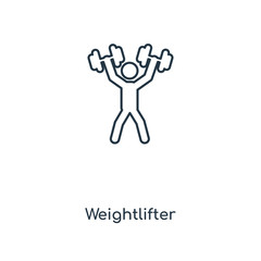 weightlifter icon vector