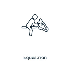 equestrian icon vector