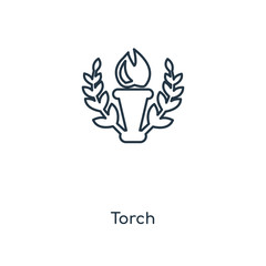 torch icon vector