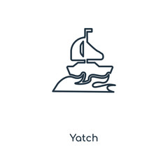 yatch icon vector