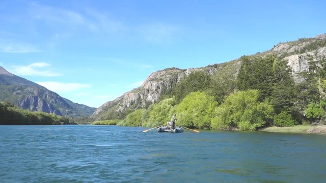 Flyfishing in a Kataraft on Patagonia