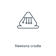 newtons cradle icon vector