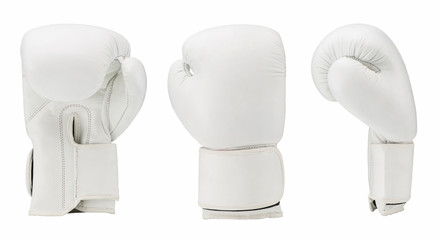 boxing gloves isolated on white background. sportswear