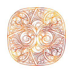 Vector abstract colorful ethnic motif