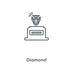 diamond icon vector