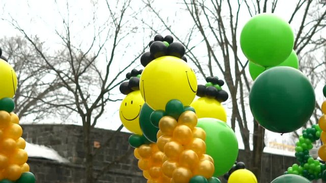 Saint Patrick's Day Parade Balloons in Quebec City