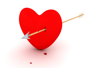 Broken heart - conceptual image