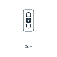 gum icon vector