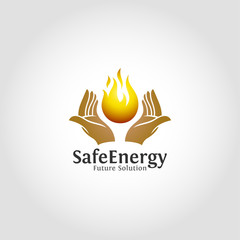 Safe Energy Logo is an alternative safe energy solution for future, clean, and environmentally friendly.