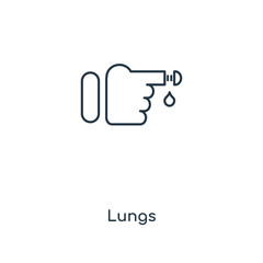 lungs icon vector