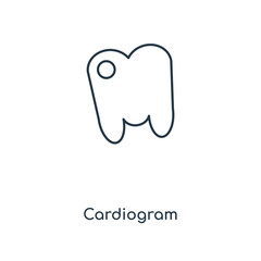 cardiogram icon vector
