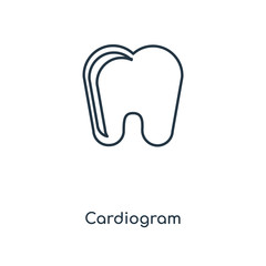 cardiogram icon vector