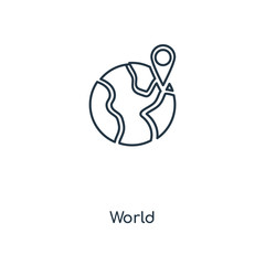 Obraz premium world icon vector