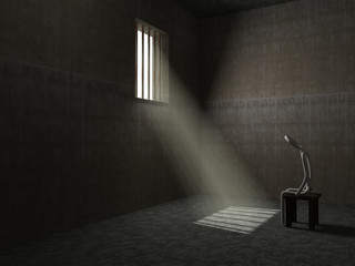 Husband is in prison - conceptual image