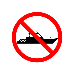 No ship sign vector,prohibit sign vector