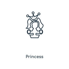 princess icon vector