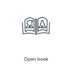 open book icon vector