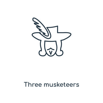 three musketeers icon vector