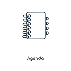 agenda icon vector