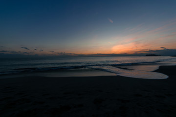 Sea and Sunset in Japan