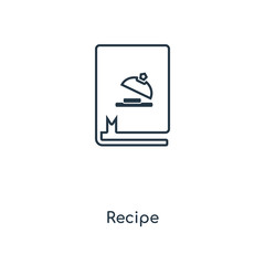 recipe icon vector