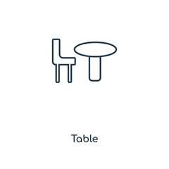 Fototapeta premium table icon vector