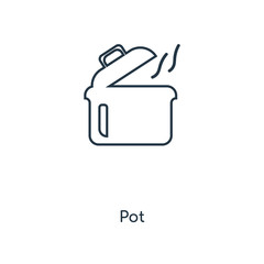 Obraz premium pot icon vector