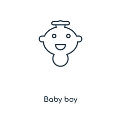 baby boy icon vector