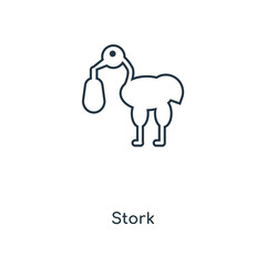 stork icon vector
