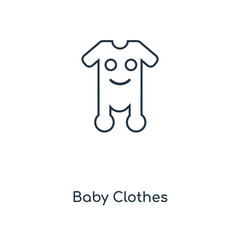 baby clothes icon vector