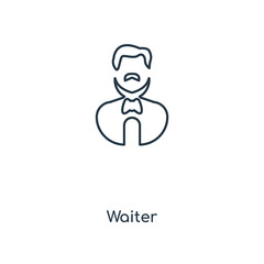 waiter icon vector