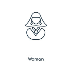 woman icon vector