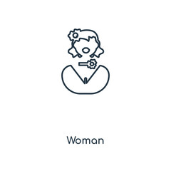 woman icon vector