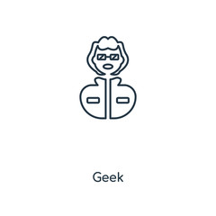 geek icon vector