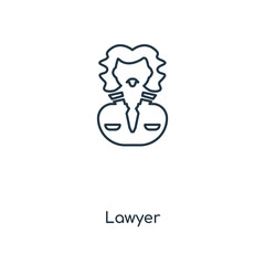 lawyer icon vector